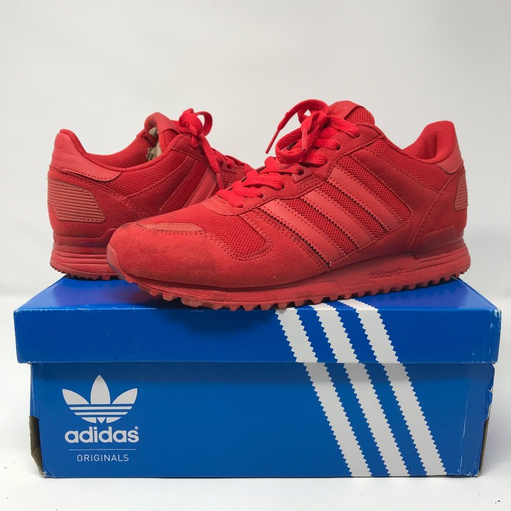 Adidas Originals ZX 700 Trainers S79188 Red/Red/Red